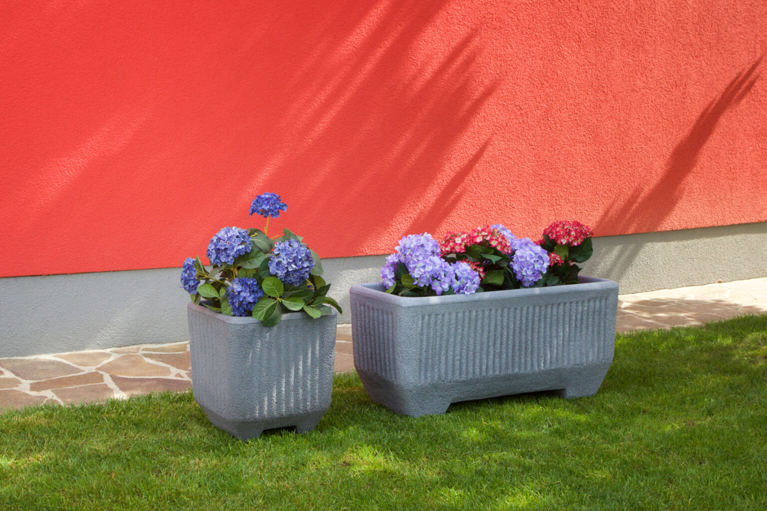 6030 Square planter Twist S_granite_1